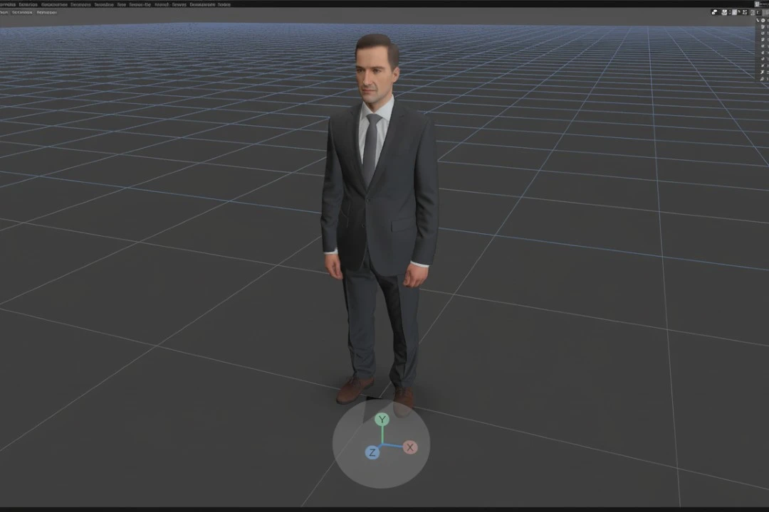 دانلود مدل سه بعدی انسان – دانلود آبجکت انسان (مرد با کت و شلوار)