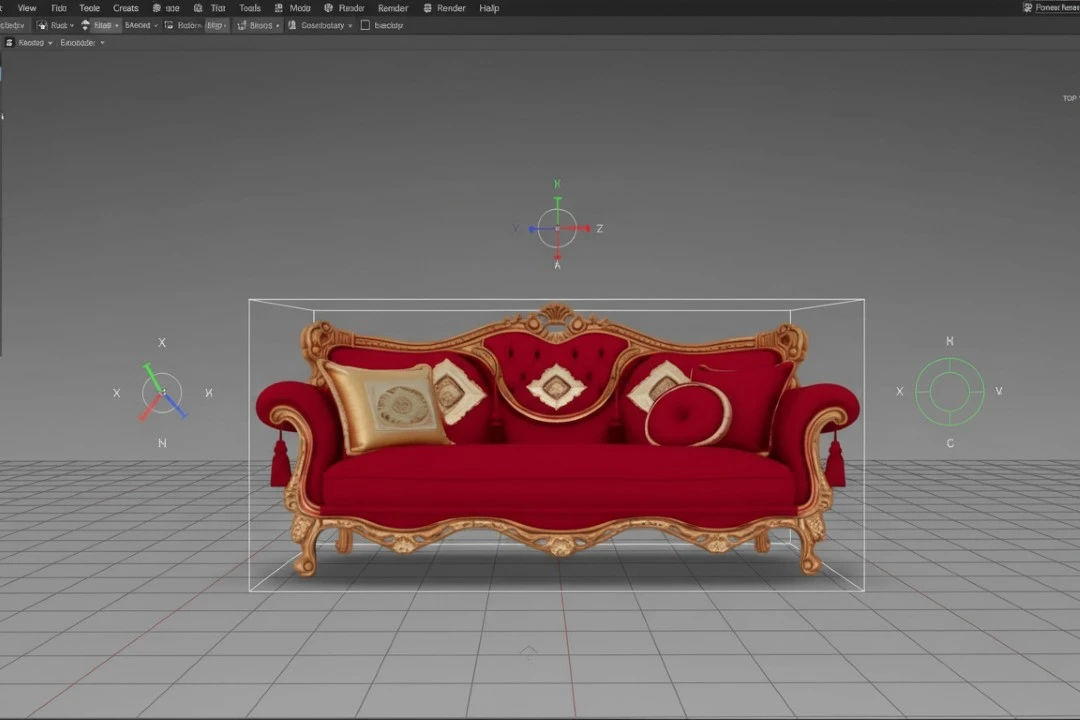 دانلود مدل سه بعدی مبل ایرانی – دانلود آبجکت مبل ایرانی