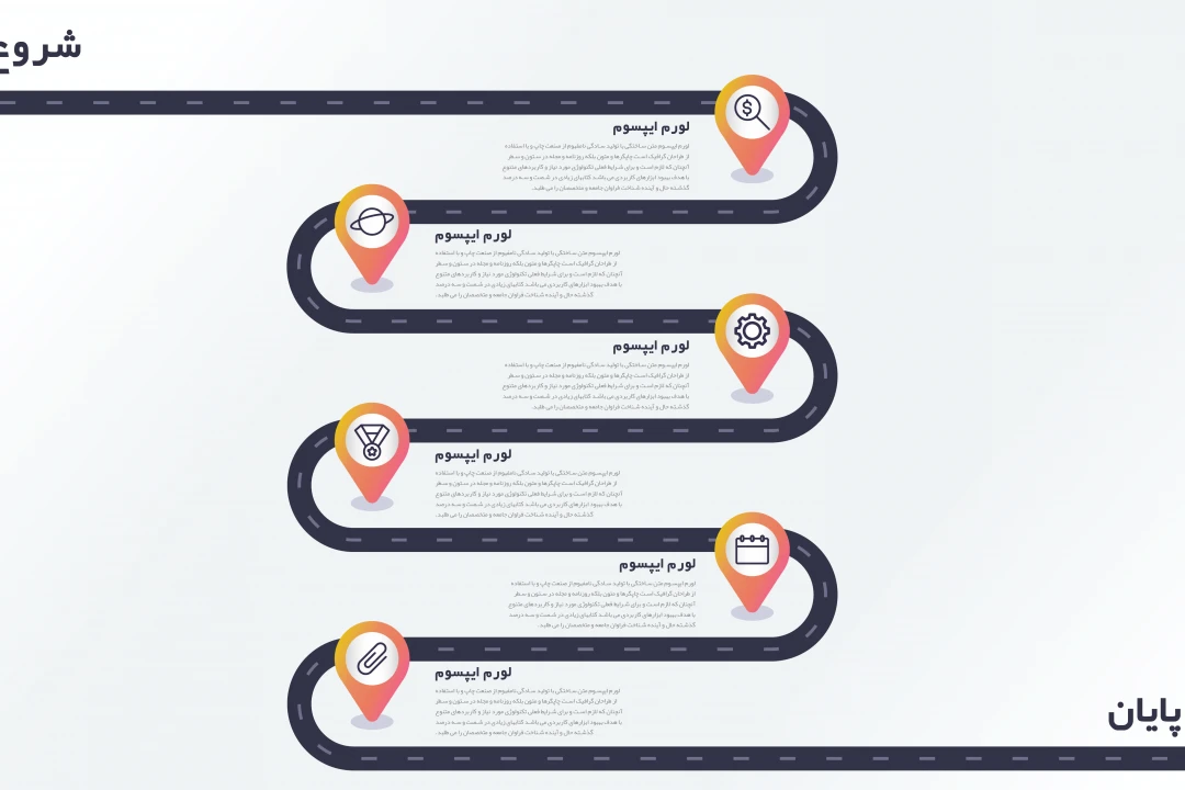 طرح لایه باز اینفوگرافیک آموزشی حرفه ای