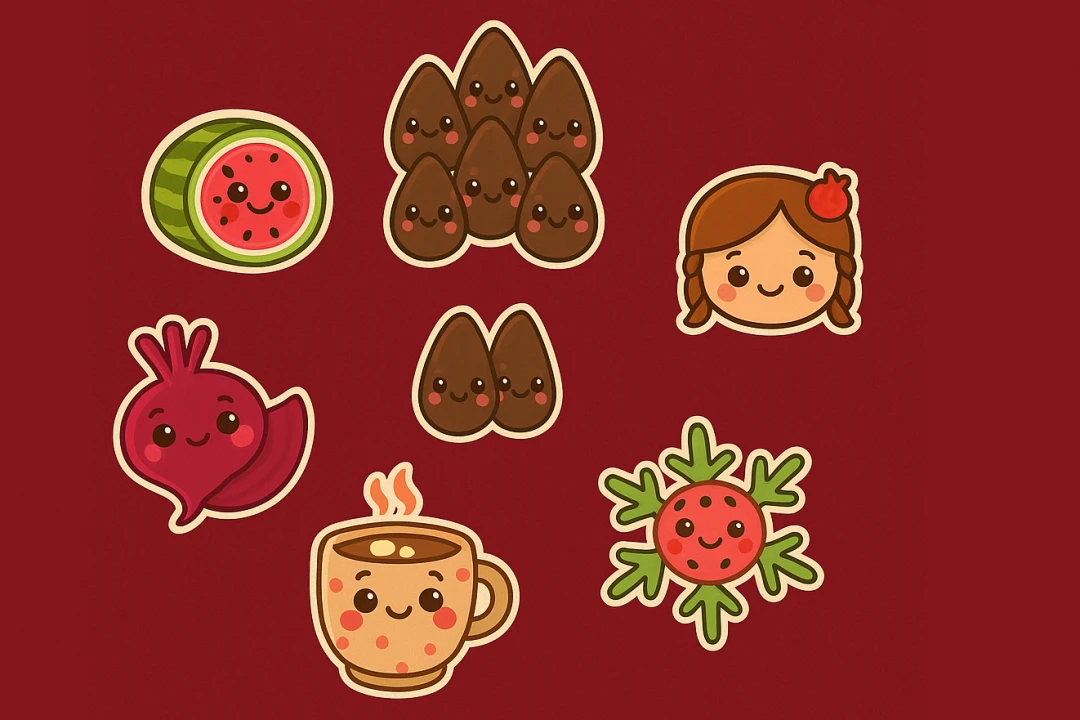 پک ویژه استیکرهای شب یلدا – ۴۵ طرح اختصاصی و فوق‌العاده باکیفیت!