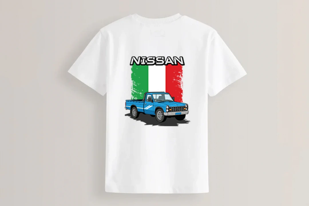 طرح تیشرت نیسان آبی و پرچم ایران