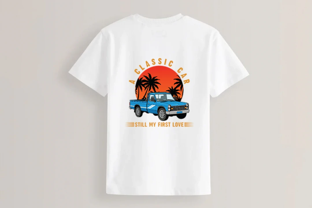 طرح کلاسیک تیشرت نیسان آبی