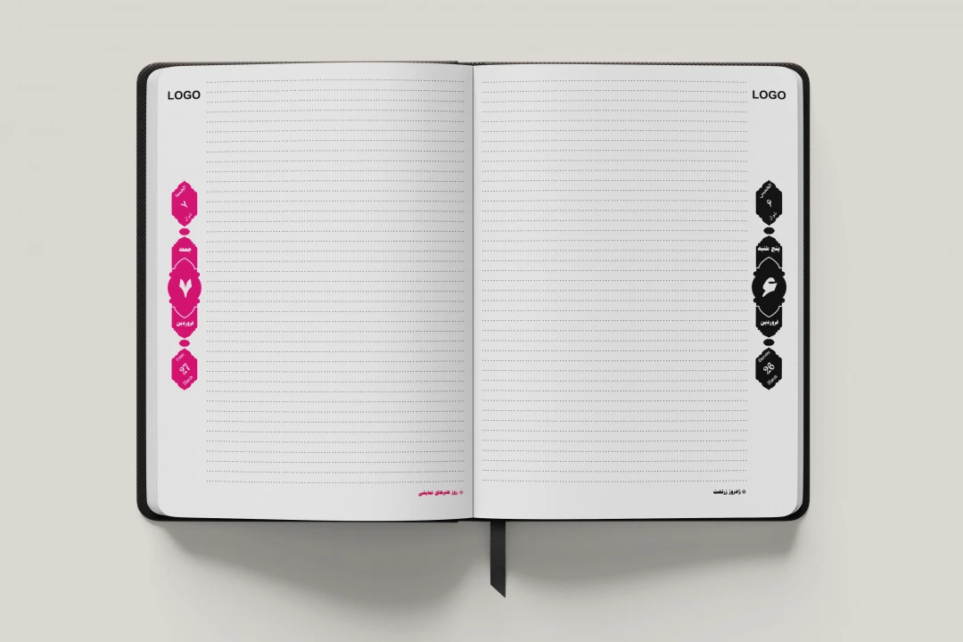 پکیج کامل فایل لایه‌باز سررسید ۱۲ماهه – آماده چاپ حرفه‌ای - هر ماه فقط 50 هزار تومان