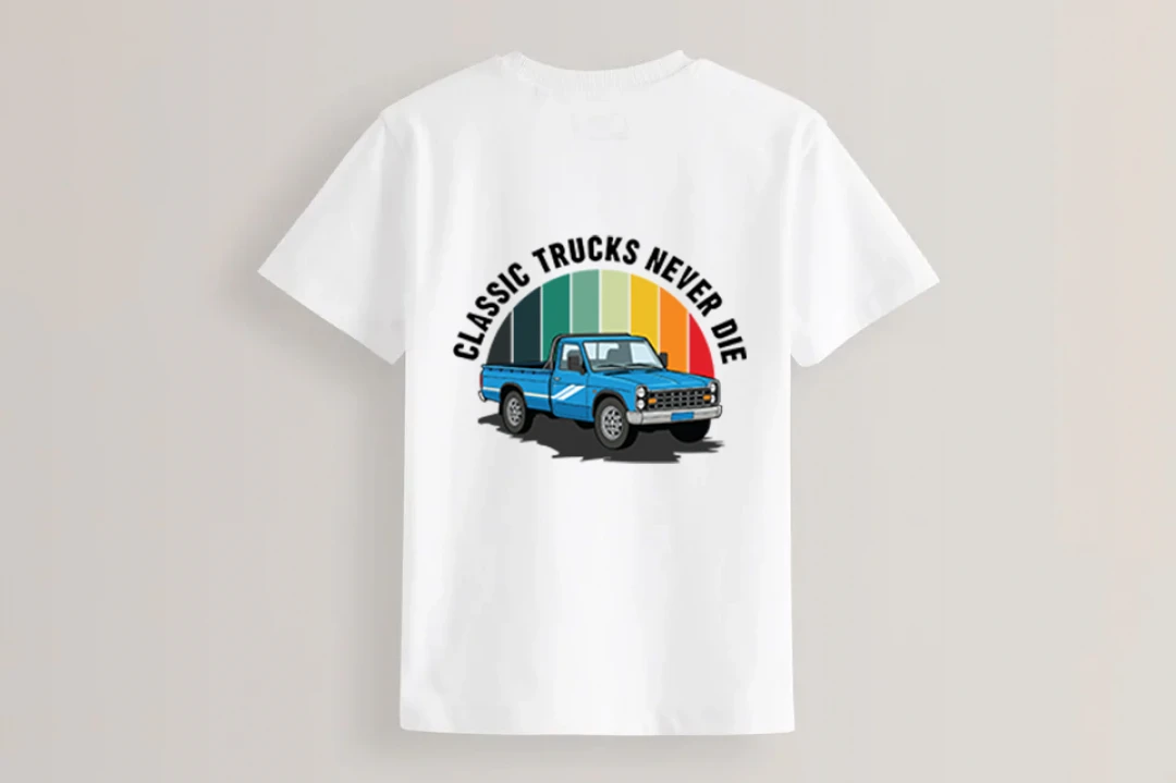 طرح لایه باز نیسان آبی برای چاپ روی تیشرت