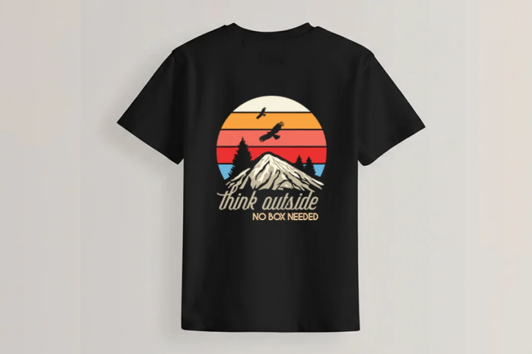 طرح تیشرت کوه دماوند کوهنوردی لایه باز