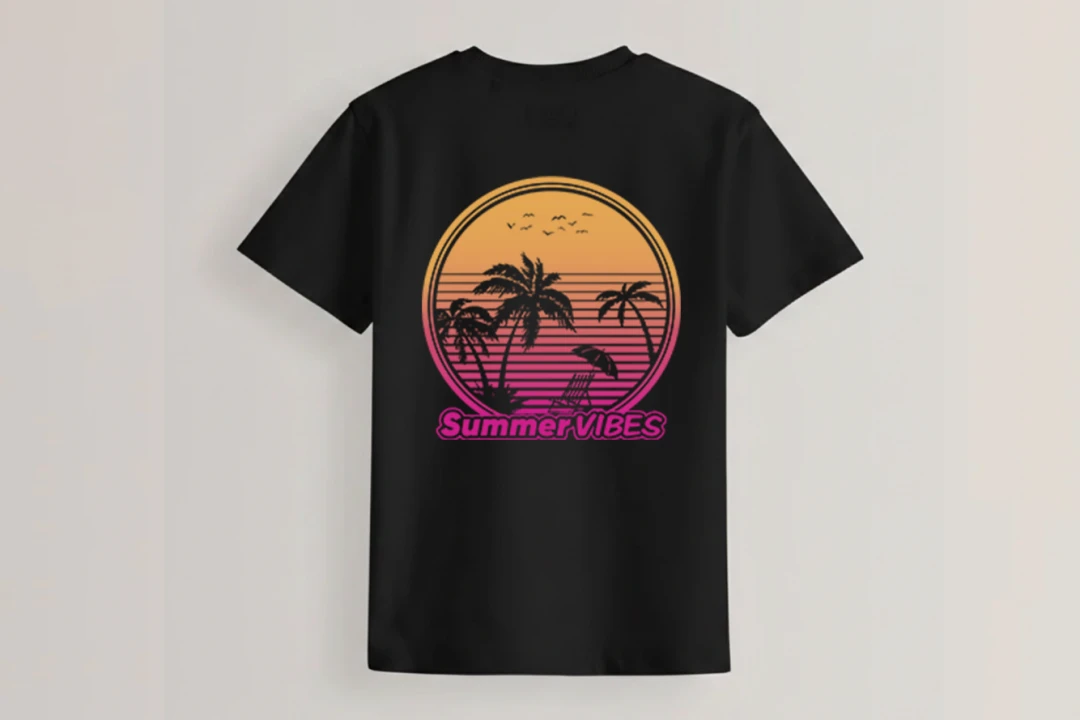 طرح لایه باز تیشرت تابستان و ساحل