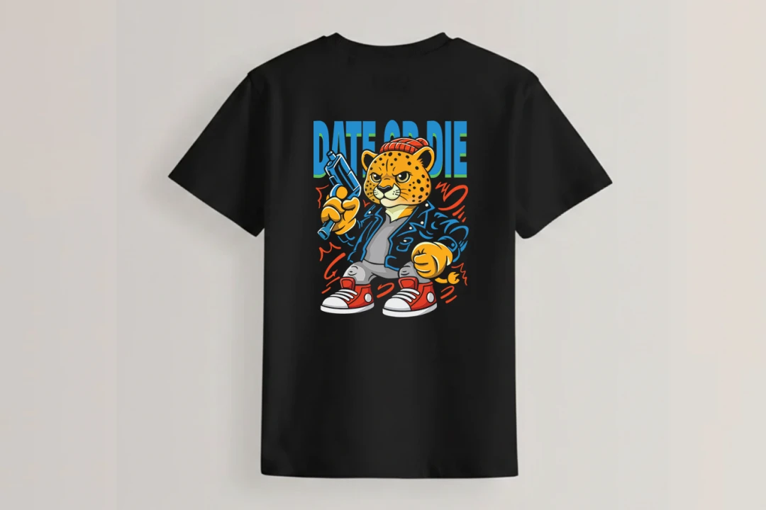 طرح تیشرت یوزپلنگ لایه باز