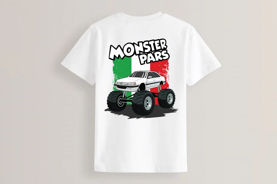 طرح تیشرت پژو پارس مانستر تراک لایه باز