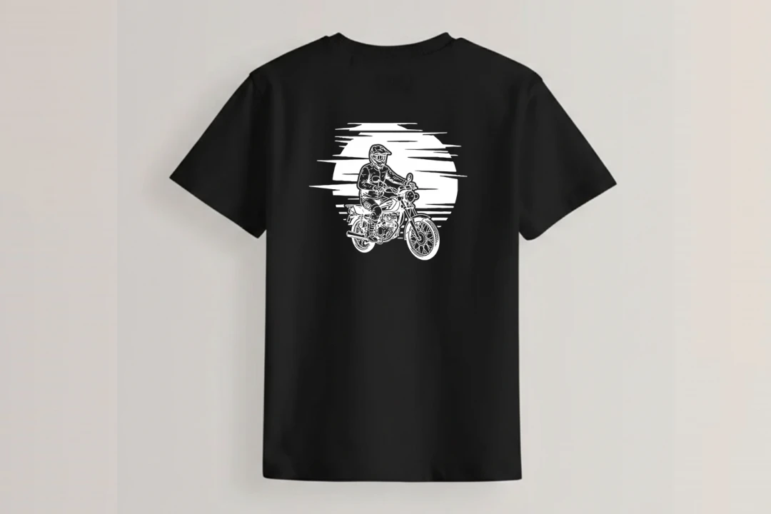 طرح موتور 125 لایه باز برای چاپ روی تیشرت