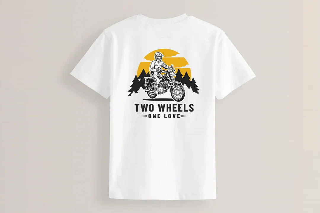 طرح تیشرت موتور 125 لایه باز ایلاستریتور برای چاپ روی تیشرت