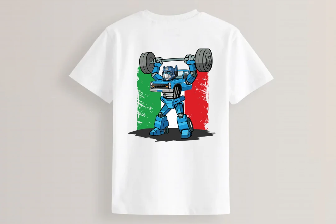 طرح تیشرت ترنسفورمرز نیسان آبی لایه باز