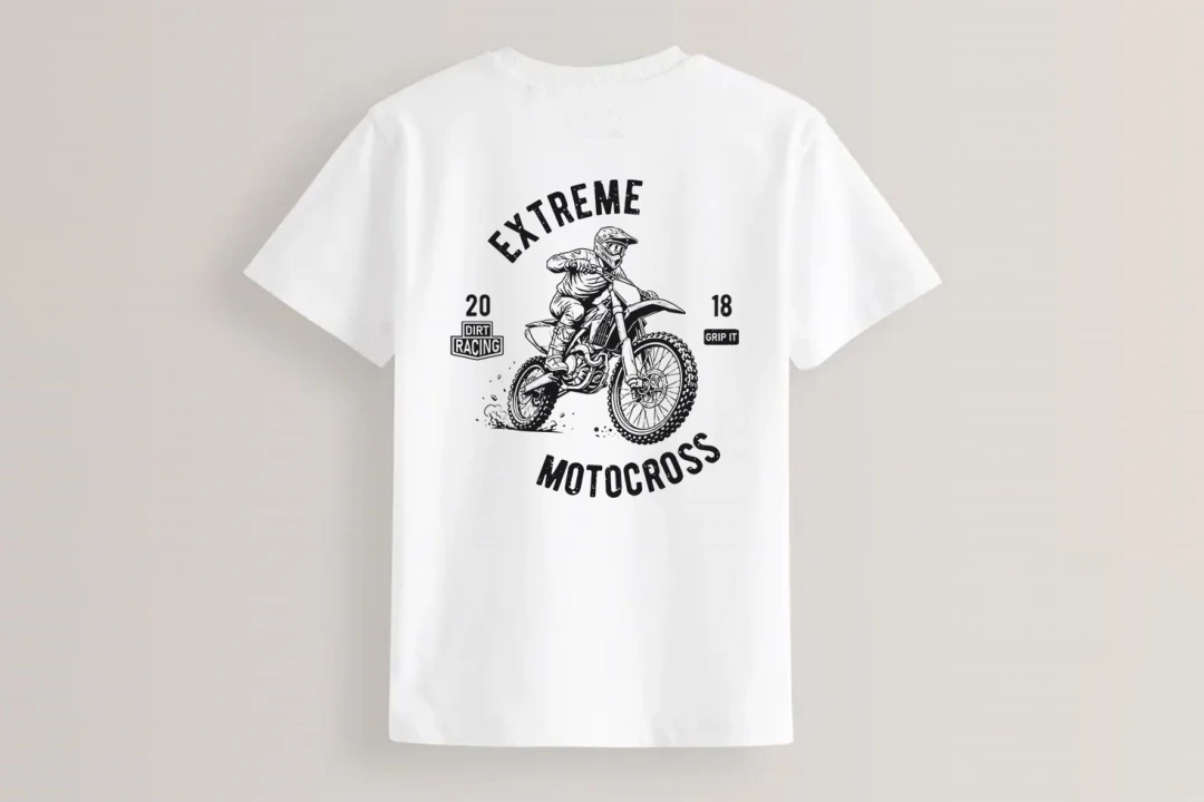 طرح تیشرت موتور کراس برای چاپ