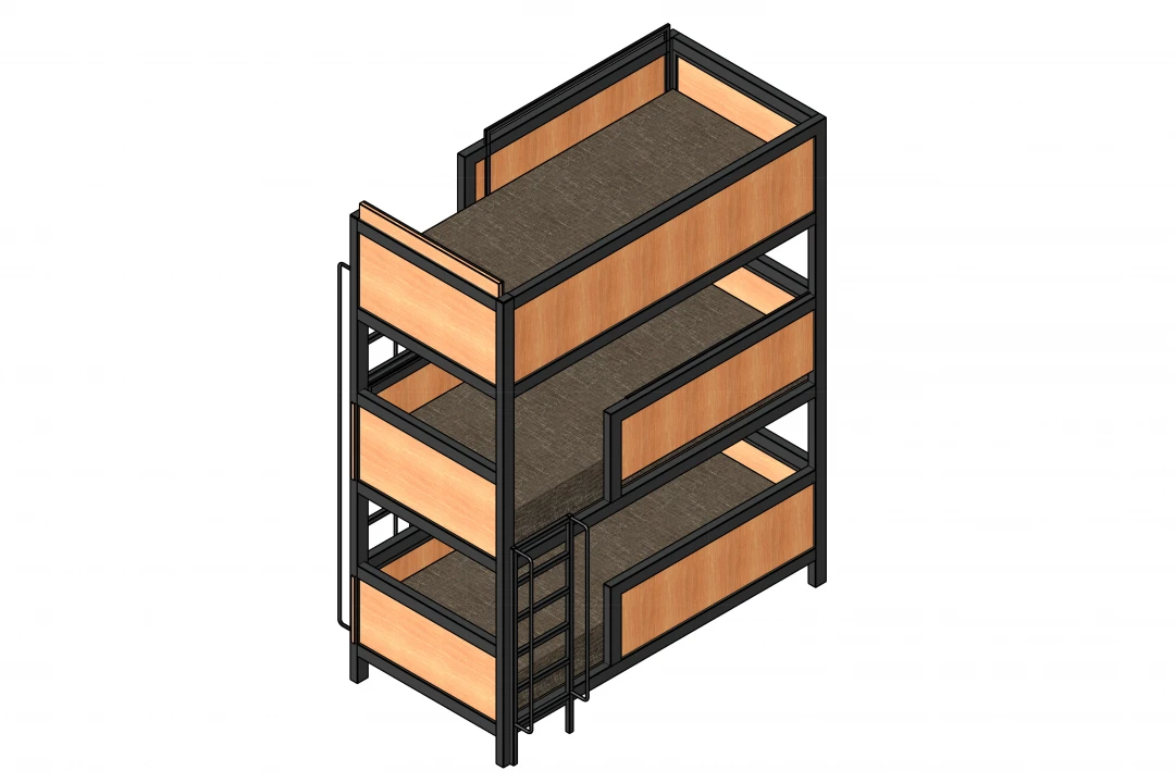 تخت فلزی سه طبقه پارامتریک