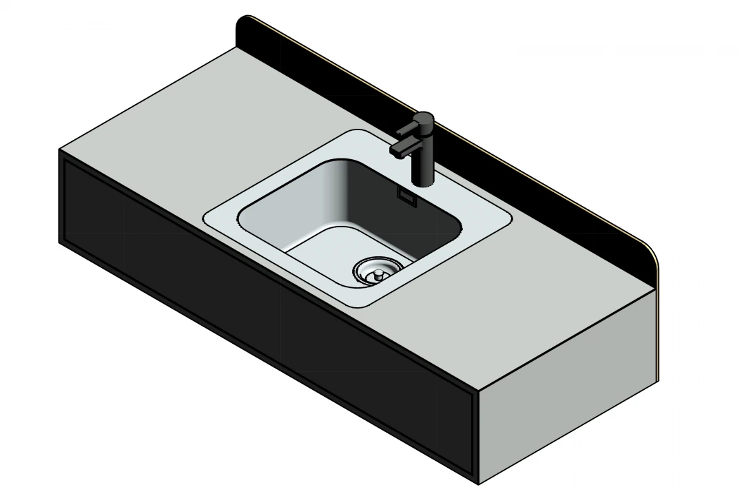 کابینت روشویی معلق پارامتریک