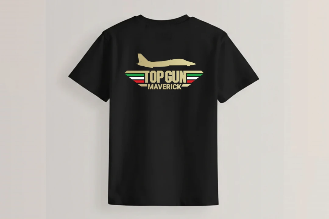 طرح تیشرت تاپ گان اف-14 با پرچم ایران