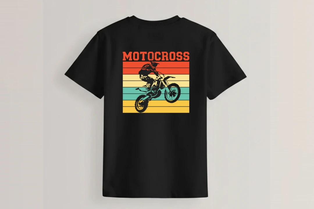 طرح موتور کراس برای چاپ تیشرت