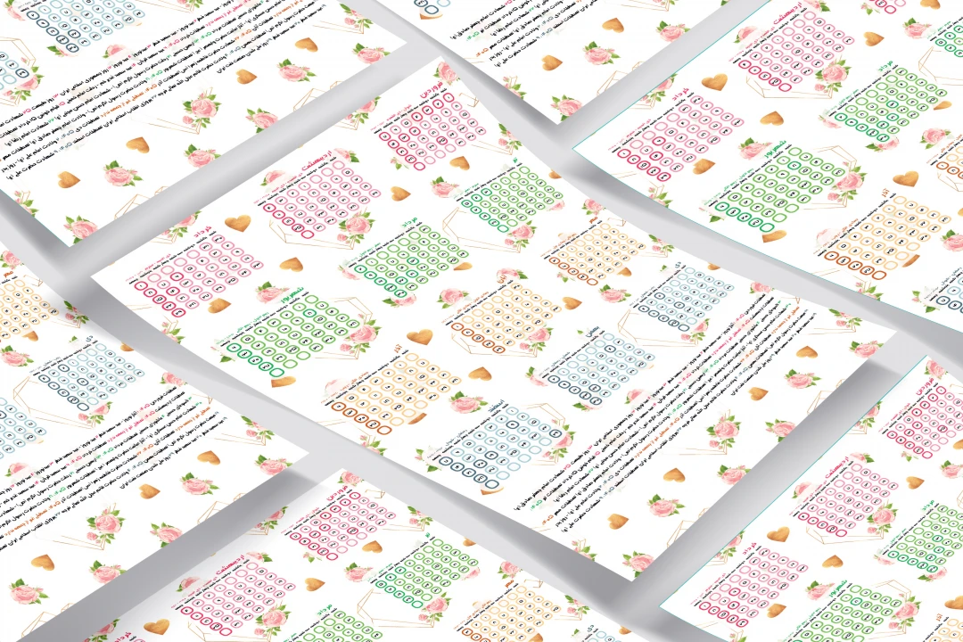 تقویم دیواری ۱۴۰۵ مدل رز کد 8643