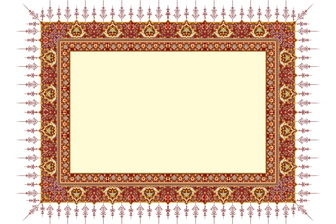 دانلود وکتور با کیفیت پس زمینه یا  بکگراند قاب گواهینامه یا لوح تقدیر اسلامی