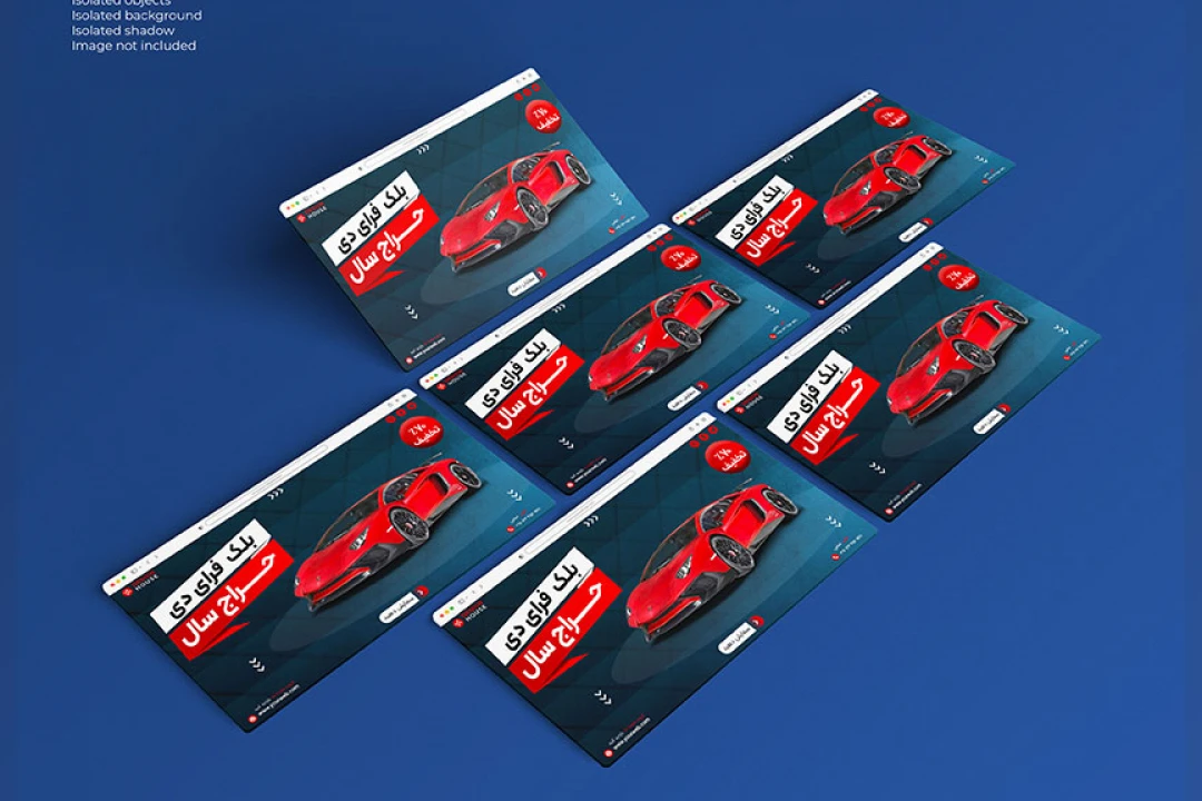 بنر وب سایت بلک فرای دی اتو گالری خودرو های لوکس