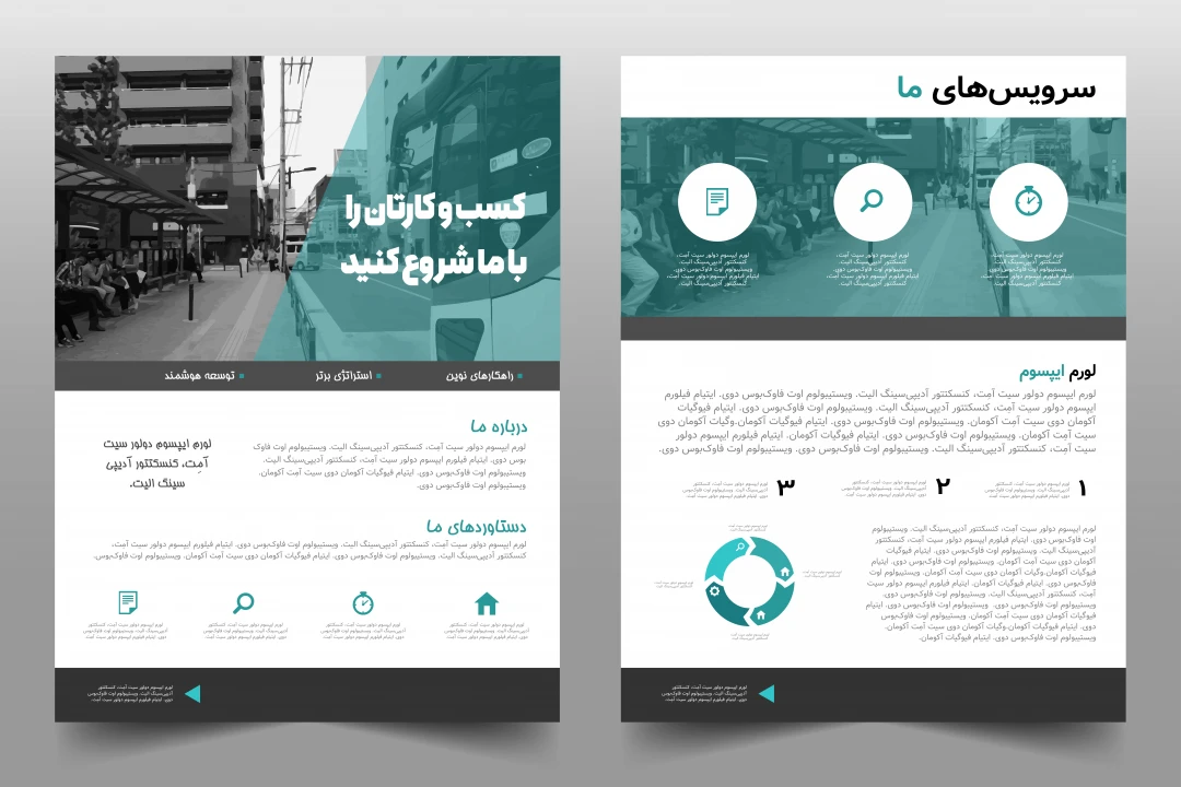 طرح لایه باز پوستر در حوزه کسب و کار