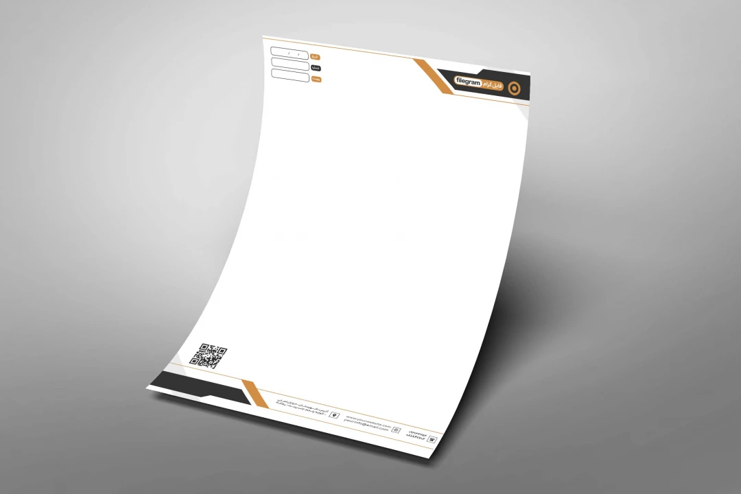 دانلود سربرگ لایه باز لوکس طرح طلایی مینیمال | فایل PSD آماده چاپ