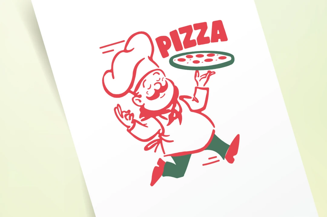 فایل طرح سرآشپز با فرمت کورل دراو