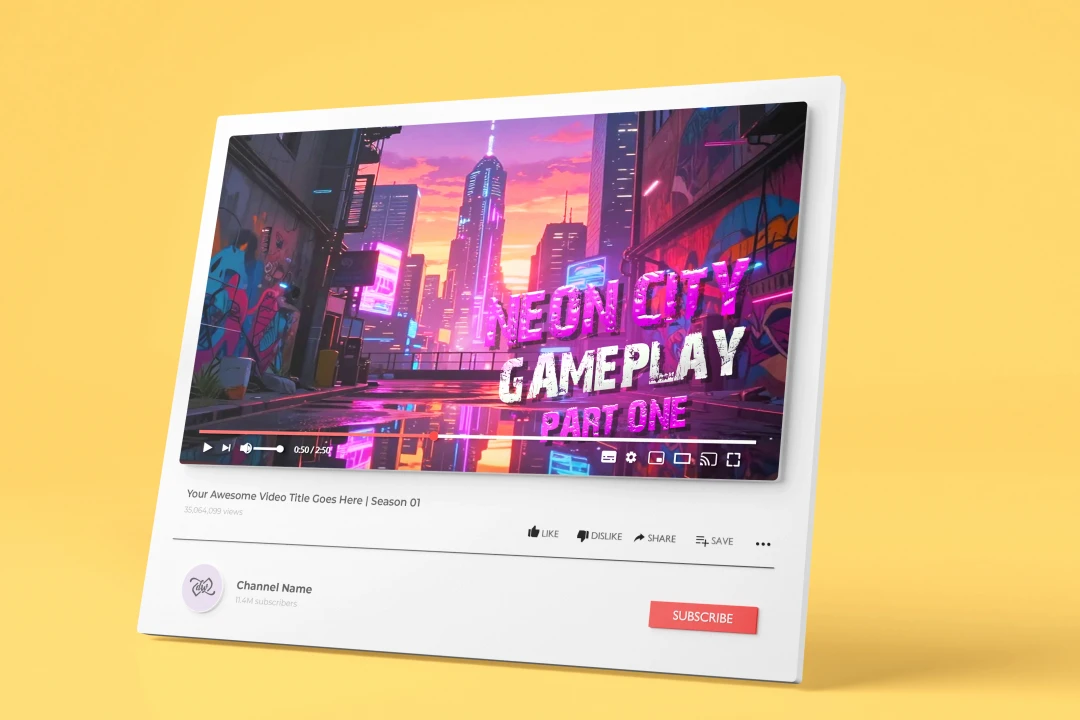 کاور تامبنیل گیمینگ یوتیوب و آپارات با موضوع گیم پلی بازی