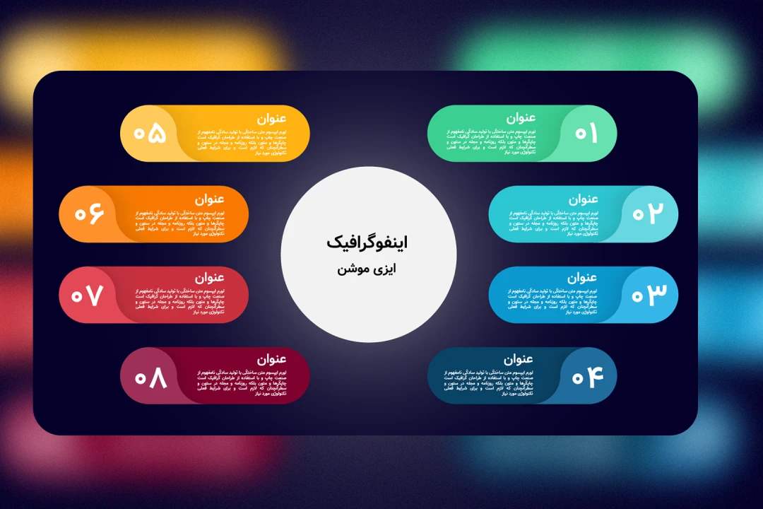 قالب اینفوگرافیک لایه باز حرفه‌ای | ایلاسترایتور (AI)