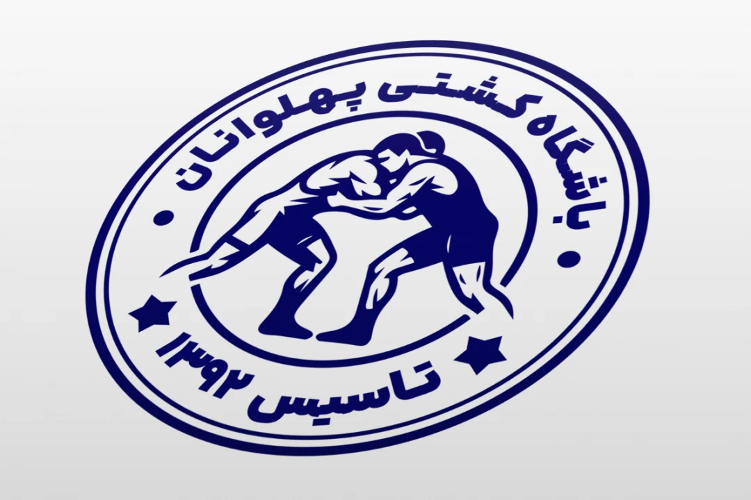 طرح مهر کشتی فرنگی آزاد هیئت کشتی دایره ای لایه باز فتوشاپ psd