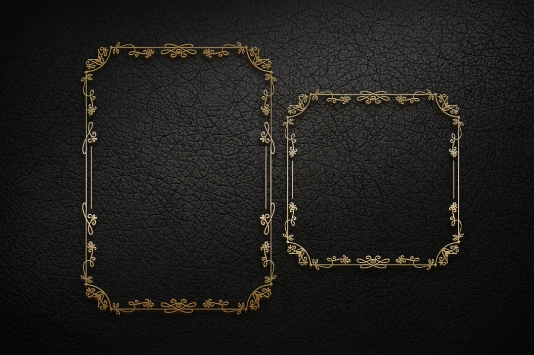 مجموعه وکتور حاشیه گل‌دار (مستطیل و مربع) | بسته قاب گل لایه باز برای طراحان | Floral Border Bundle (Square & Rectangle)