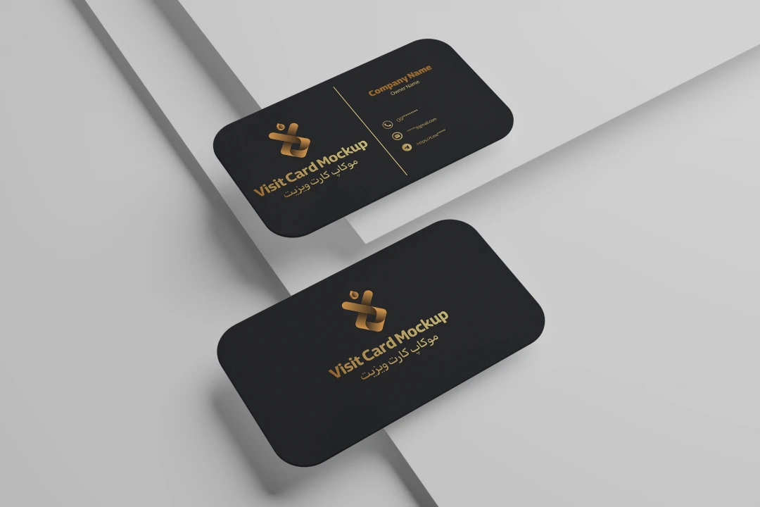 موکاپ کارت ویزیت شیک پشت و رو