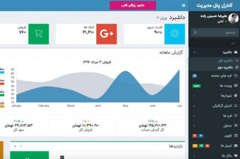 قالب پنل ادمین AdminLTE فارسی رایگان