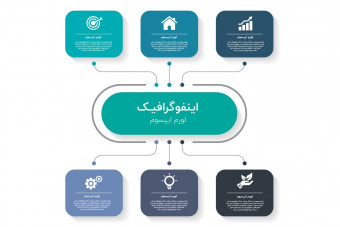 قالب لایه باز اینفوگرافیک