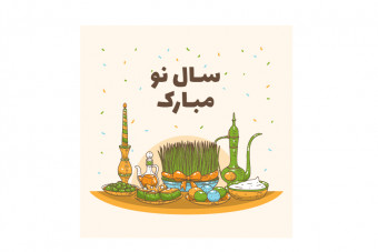دانلود قالب آماده لایه باز پست اینستاگرام تبریک سال نو
