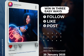 قالب موکاپ 3بعدی پست اینستاگرام