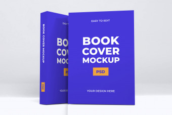 موکاپ کتاب بنفش