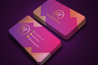 کارت ویزیت لایه باز سالن زیبایی