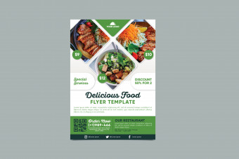 تراکت تبلیغاتی رستوران و سفارش غذا