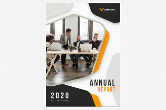 تراکت تبلیغاتی لایه باز گزارش شرکتی