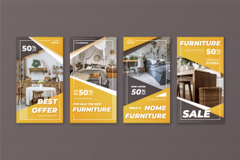 دانلود قالب لایه باز استوری اینستاگرام مبلمان و لوازم خانه