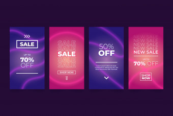 دانلود قالب لایه باز استوری اینستاگرام فروش (بنفش و صورتی)