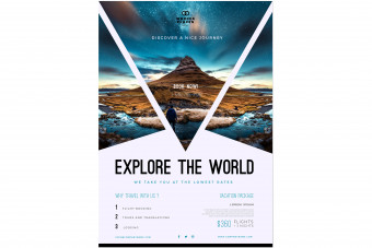 قالب لایه باز تراکت تبلیغاتی