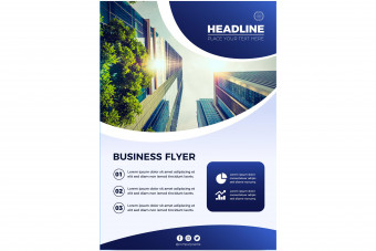 قالب لایه باز تراکت تبلیغاتی