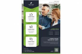 قالب لایه باز تراکت تبلیغاتی