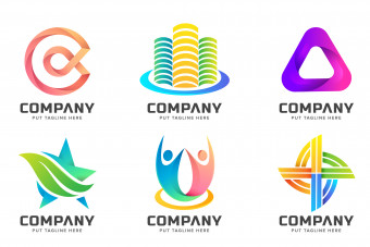 10 قالب لایه باز آماده لوگو a-2