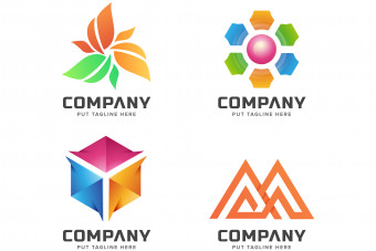 4 قالب لایه باز آماده لوگو a-3