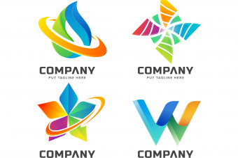 4 قالب لایه باز آماده لوگو a-5