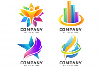 4 قالب لایه باز آماده لوگو a-6