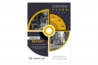 قالب لایه باز تراکت تبلیغاتی شرکتی