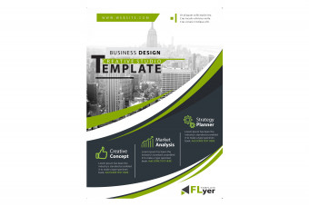 قالب لایه باز تراکت تبلیغاتی